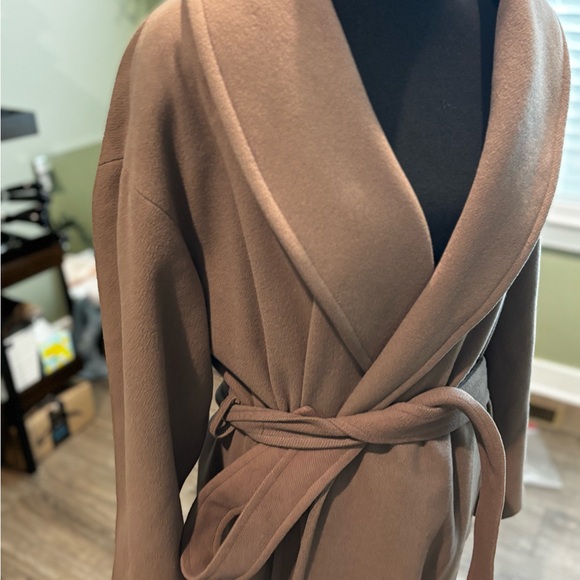 Brown Wool Belted coat